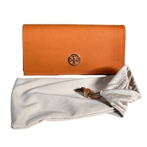 TORY BURCH Crossgrain Sunglass Case & Satchel Dust Bag
